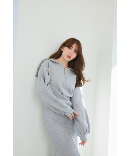 「Her lip to」 長袖ワンピース S グレー レディースの画像