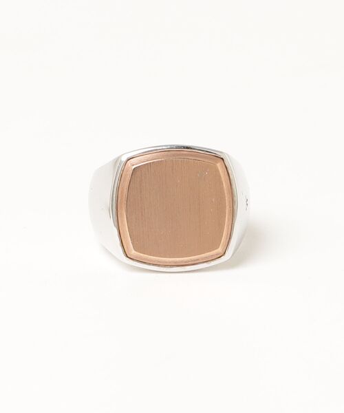 TOM WOOD（トムウッド） Cushion Gold Top リング - シルバー