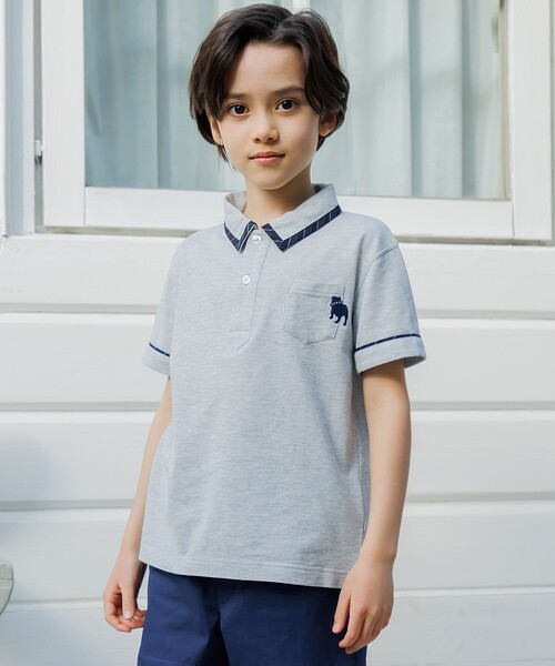 J.PRESS（J.プレス） ポロシャツ 「100-130cm」 T/Cライト鹿の子