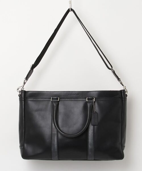 超美品　コーチ　スムースレザー 2WAYメンズビジネスバッグ ブラック 人気商品 COACH（コーチ） 2WAYバッグ - ブラック メンズ : ZOZOTOWN Yahoo!店