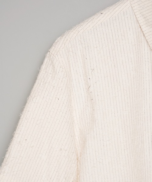 tシャツ 「M A S U」SHAGGY STRIPE HALF SLEEVE SHIRT メンズ_4