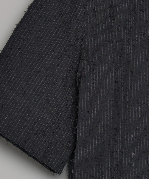 MASU（エムエーエスユー） tシャツ 「M A S U」SHAGGY STRIPE HALF