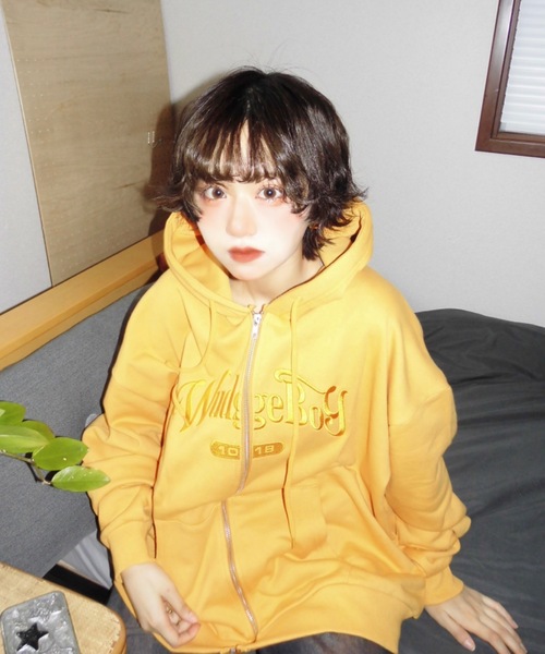 「WudgeBoy」 ジップアップパーカー MEDIUM ブラック メンズ_画像7