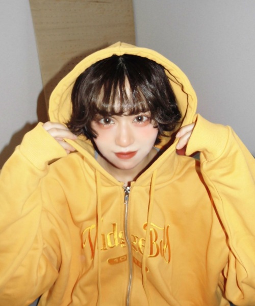 「WudgeBoy」 ジップアップパーカー MEDIUM ブラック メンズ_画像8