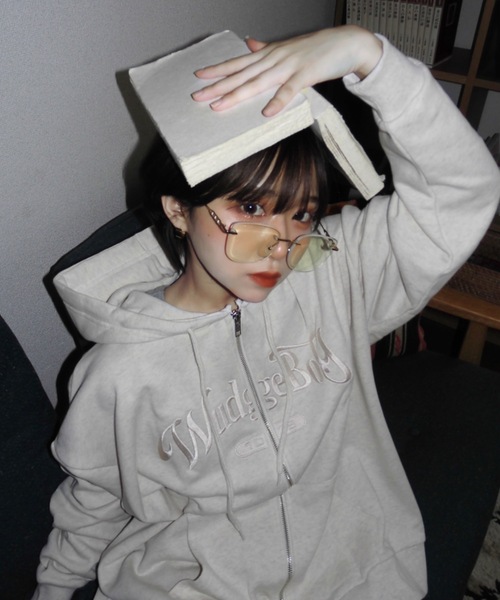 「WudgeBoy」 ジップアップパーカー MEDIUM ブラック メンズ_画像9