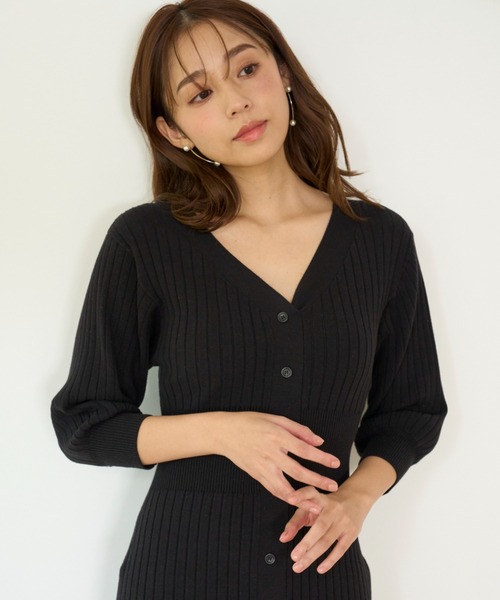 SNIDEL（スナイデル） ニットワンピース FREE サックスブルー