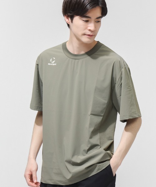 MOVESPORT tシャツ ムーブスポーツ クロス半袖ピステ メンズ
