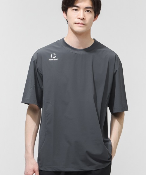 【新品】Move Sport クロス半袖機能　 上下セットアップ　M MOVESPORT tシャツ ムーブスポーツ クロス半袖ピステ メンズ