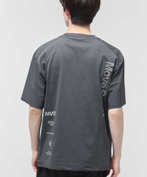 MOVESPORT tシャツ ムーブスポーツ クロス半袖ピステ メンズ