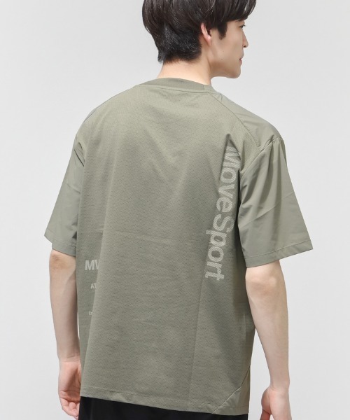 MOVESPORT tシャツ ムーブスポーツ クロス半袖ピステ メンズ