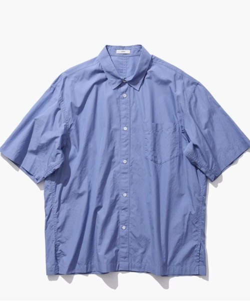 シャツ ATON (エイトン) SUVIN BROAD | WASHED HALF SLEEVE SHIRT メンズ レディースの画像