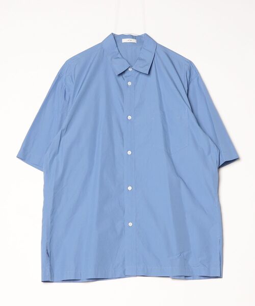 シャツ ATON (エイトン) SUVIN BROAD | WASHED HALF SLEEVE SHIRT メンズ レディースの画像
