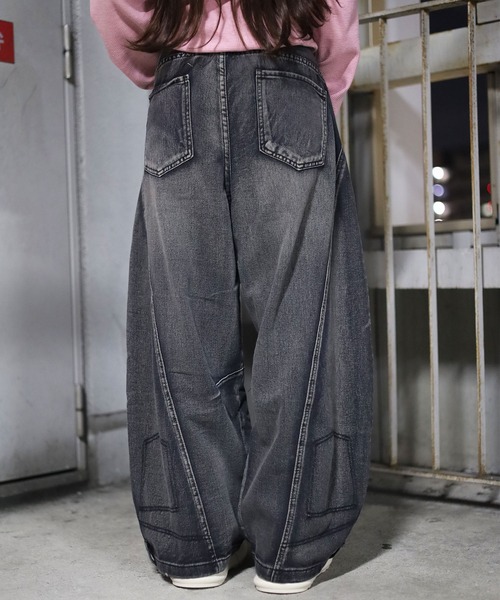 ATMARK ジーンズ 「3サイズ展開 / UNISEX 」ZOZO限定 ダメージ加工