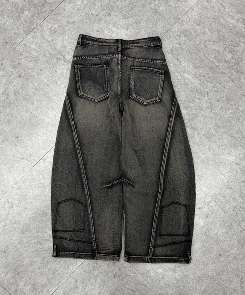 ATMARK ジーンズ 「3サイズ展開 / UNISEX 」ZOZO限定 ダメージ加工