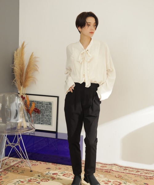「GENE HEAVENS」 パンツ MEDIUM ベージュ レディース_画像3
