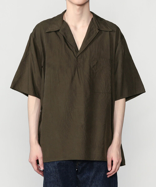 シャツ KAPTAIN SUNSHINE | シルク 半袖スキッパーシャツ MEN メンズの画像