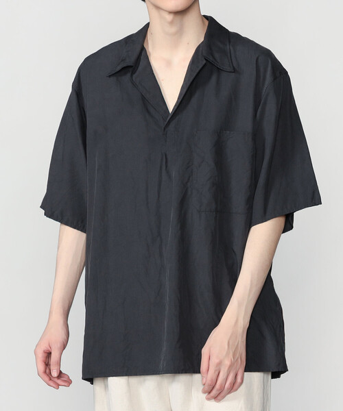 シャツ KAPTAIN SUNSHINE | シルク 半袖スキッパーシャツ MEN メンズの画像