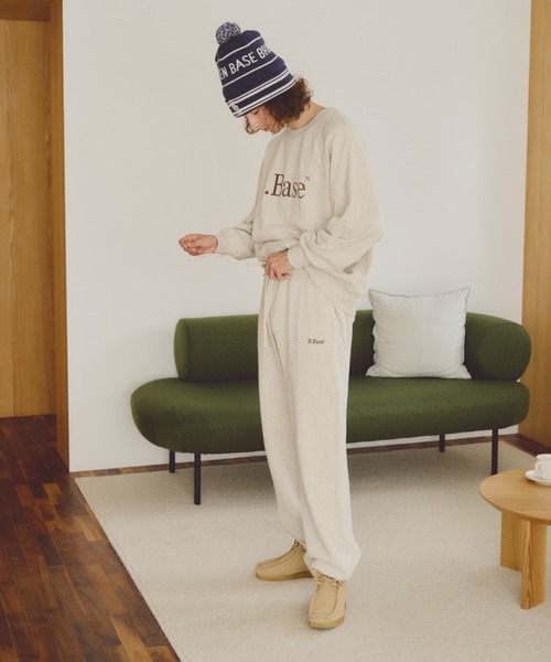 「BROKEN BASE」 スウェットパンツ MEDIUM ネイビー メンズ_画像7