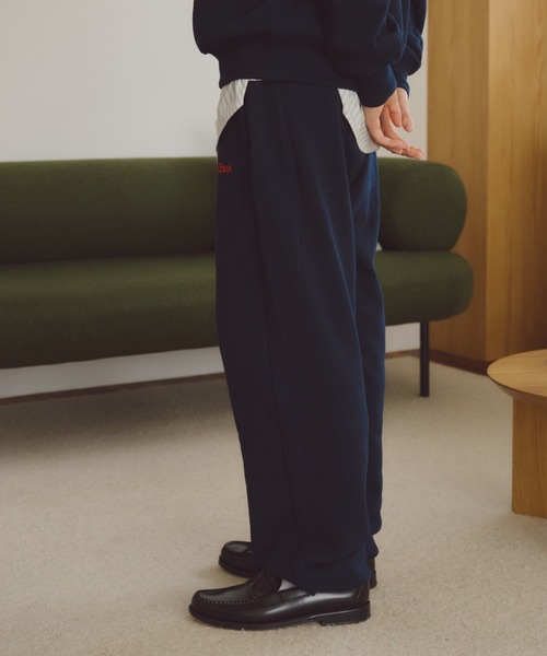 「BROKEN BASE」 スウェットパンツ MEDIUM ネイビー メンズ_画像8