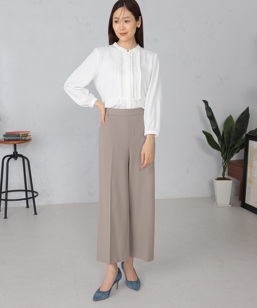 「GALLORIA」 長袖ブラウス M ネイビー レディース_画像5