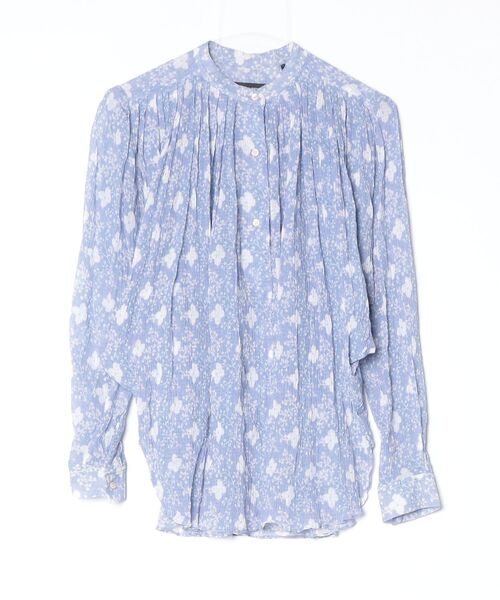 美品 ISABEL MARANT イザベルマラン 花柄 バンドカラー ブラウス ISABEL MARANT（イザベルマラン） 長袖ブラウス 34 パープル系その他2