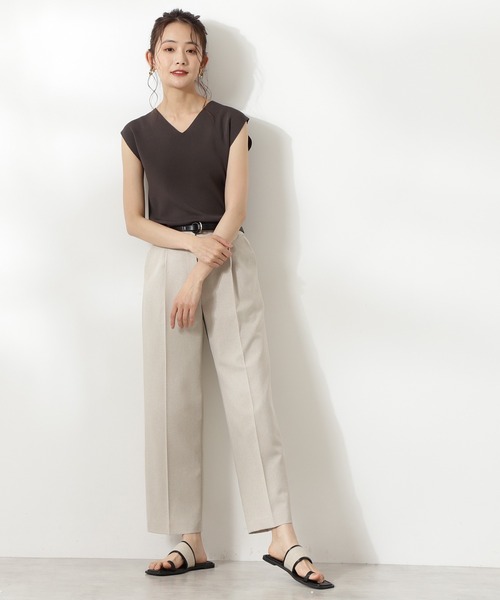 「N.(N. Natural Beauty Basic)」 ノースリーブニット MEDIUM ブラック レディース_画像3