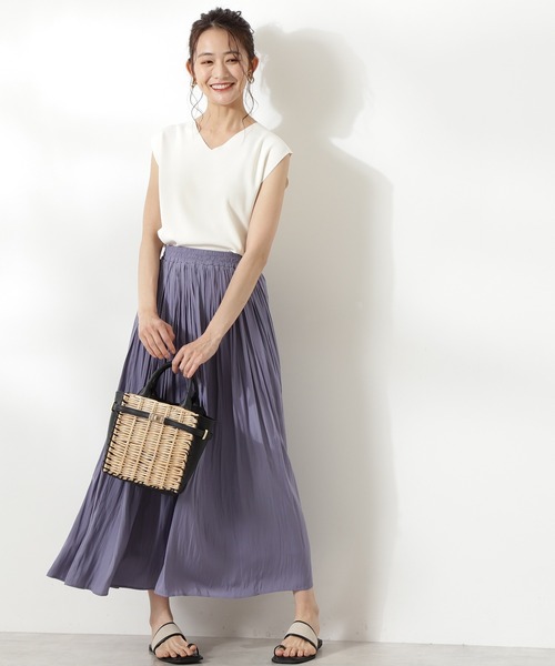 「N.(N. Natural Beauty Basic)」 ノースリーブニット MEDIUM ブラック レディース_画像6