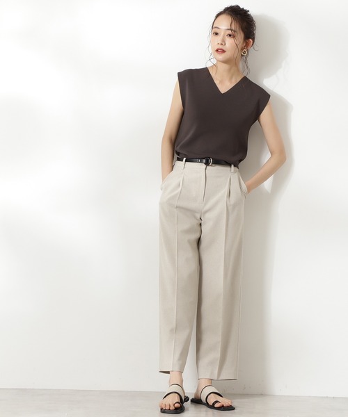 「N.(N. Natural Beauty Basic)」 ノースリーブニット MEDIUM ブラック レディース_画像7