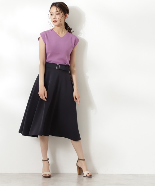 「N.(N. Natural Beauty Basic)」 ノースリーブニット MEDIUM ブラック レディース_画像8