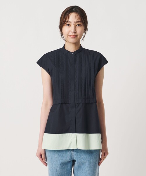 フレンチスリーブシルキーシャツ UNITED ARROWS（ユナイテッドアローズ） ブラウス シャツ シルキー