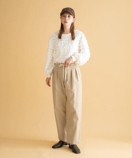 「URBAN RESEARCH Sonny Label」 チノパンツ LARGE ネイビー レディース_画像9