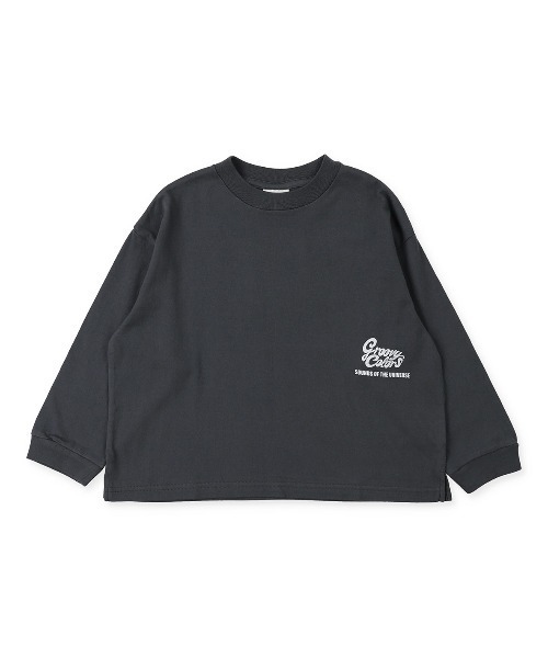 「GROOVY COLORS」 「KIDS」長袖カットソー 120 チャコールグレー キッズ_画像3