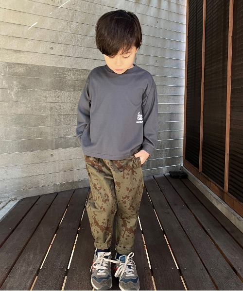 「GROOVY COLORS」 「KIDS」長袖カットソー 120 チャコールグレー キッズ_画像7
