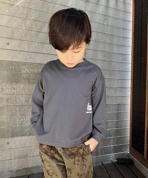 「GROOVY COLORS」 「KIDS」長袖カットソー 120 チャコールグレー キッズ_画像8