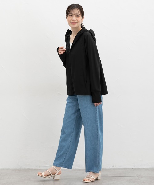 「Honeys」 ジップアップパーカー M イエロー レディース_画像5