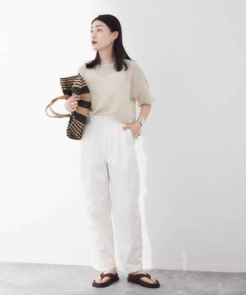 「journal standard L'essage」 パンツ 38 ホワイト レディース_画像7