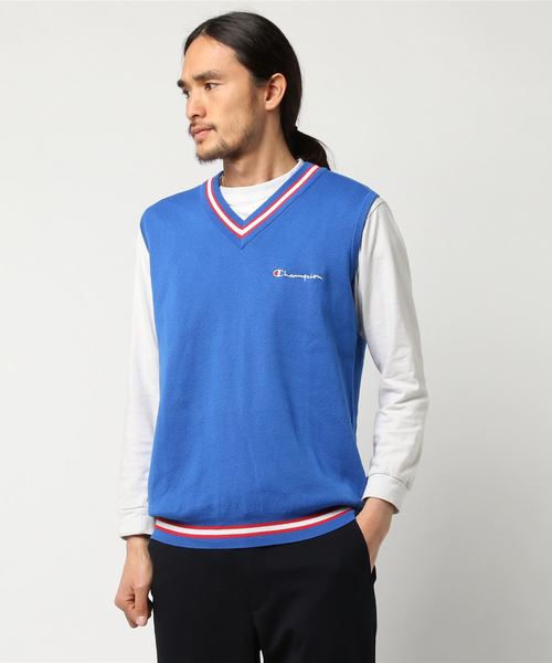 ベスト ジレ 「Champion/チャンピオン」メンズ GOLF ニットベスト 