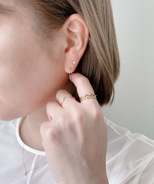 ESTELLE（エステール） ピアス K18 イエローゴールド ピアス （2mm