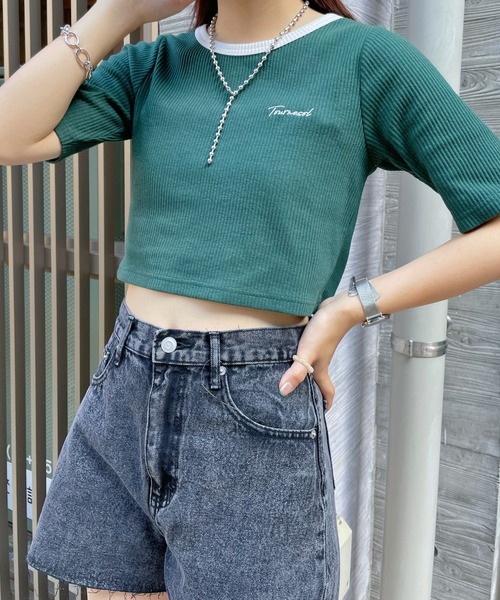 Tシャツ Tシャツ Wego 刺繍ロゴショートtシャツ Zozotown Paypayモール店 通販 Paypayモール