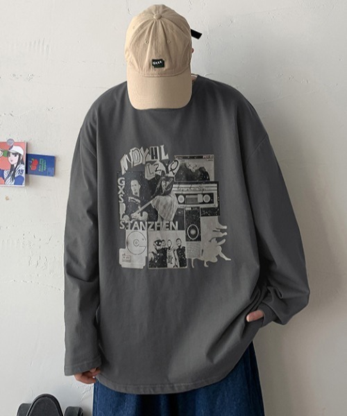 MGV（エムジーヴィー） tシャツ グラフィックデザインオーバーサイズ