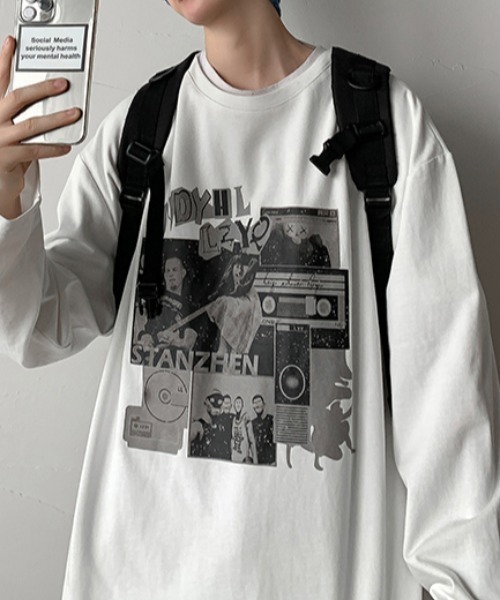 MGV tシャツ Tシャツ グラフィックデザインオーバーサイズロンT