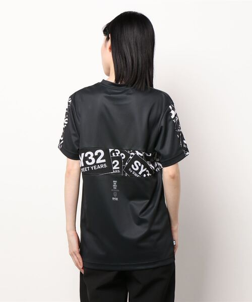 tシャツ 「73」「it」「SY32 by SWEET YEARS」ACTIVE EXCHANGE BOX LOGO TEE レディース メンズ SY32 by SWEET YEARS tシャツ 「73」「it」「SY32 YEARS」ACTIVE