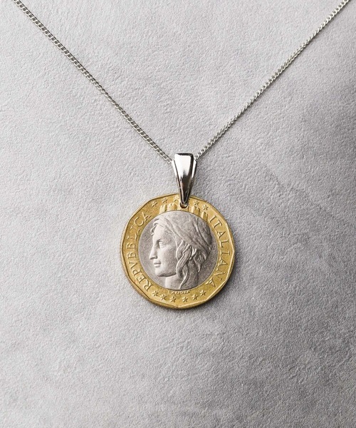 Pledge（プレッジ） ネックレス 「Ky」「」ヴィンテージコインチェーン