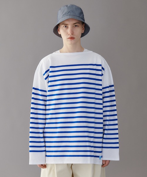 tシャツ Tシャツ ORCIVAL | オーバーサイズ ラッセルフレンチ セーラーTシャツ MEN 【高品質】 オーシバル【新品】ラッセルフレンチセーラーTシャツ サイズ7 Tシャツ/カットソー(半袖/袖なし)