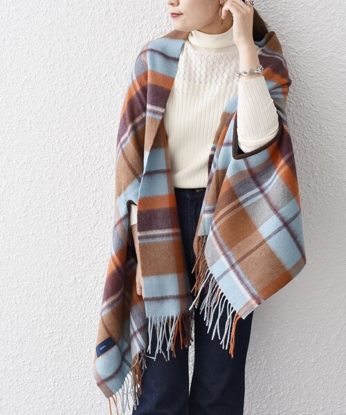 SHIPS（シップス） ストール マフラー 「WEB限定」「手洗い可能