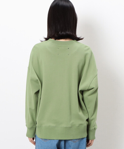 カーディガン 裏毛オーバーサイズクルーネックカーディガン レディース