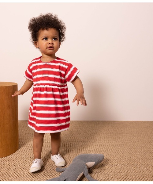 PETIT BATEAU（プチバトー） ワンピース マリニエール半袖ワンピース 