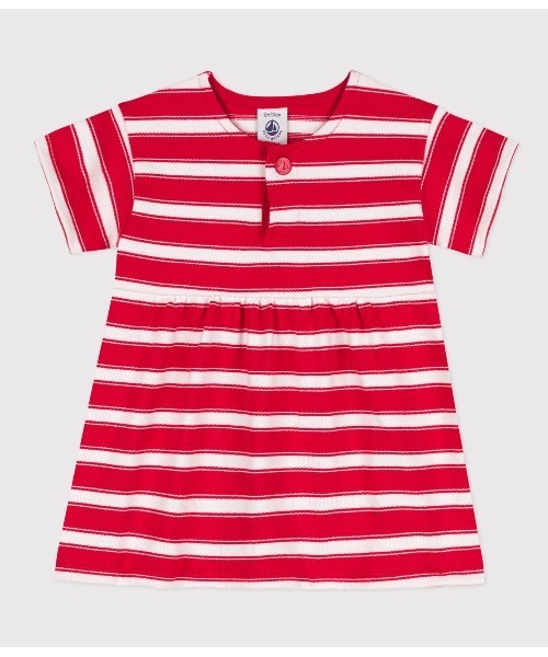 PETIT BATEAU（プチバトー） ワンピース マリニエール半袖ワンピース 