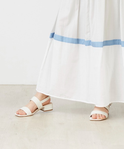 CLARKS コンフォート サンダル オフ ホワイト レザー ストラップ Alda Strap / アルダストラップ（オフホワイトレザー） -Clarks