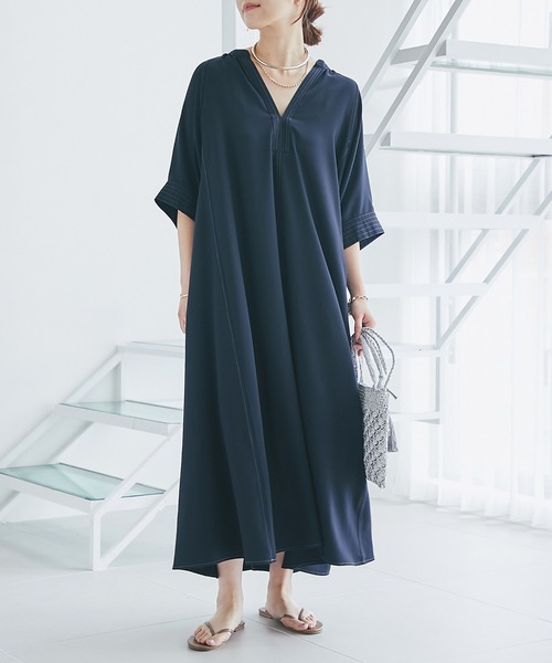 un dix cors ワンピース 「2サイズ展開」接触冷感スキッパー